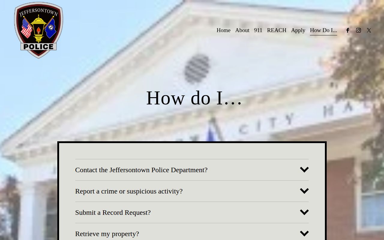 Jeffersontown Police arrest records and alert resources