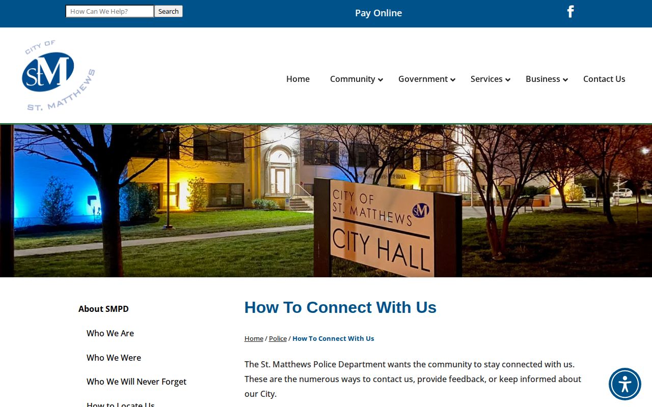 St. Matthews Police arrest records contact information